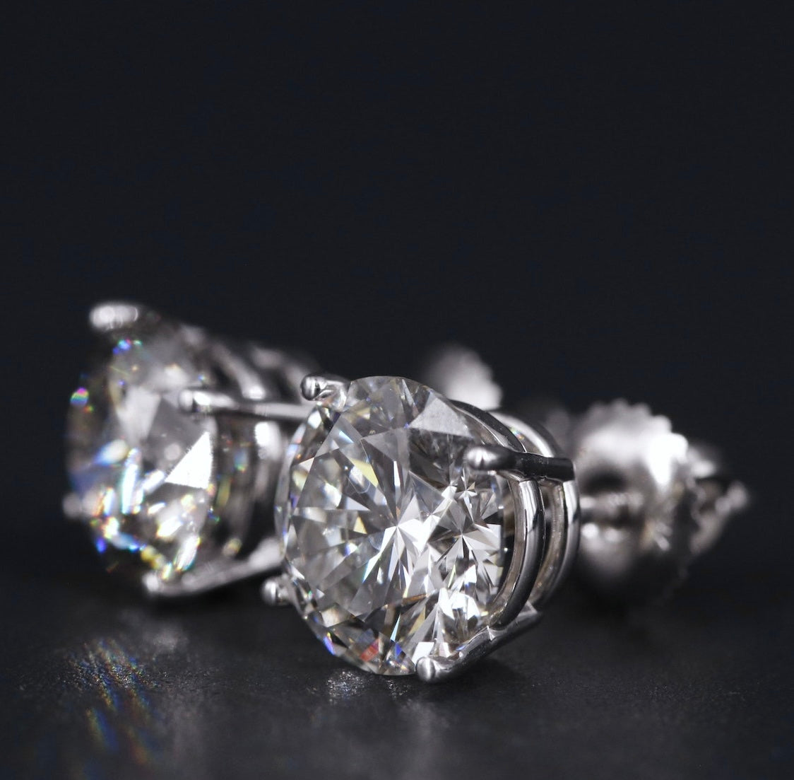 14K 4.50 CTW Lab Grown Diamond Stud Earrings w/Appraisal