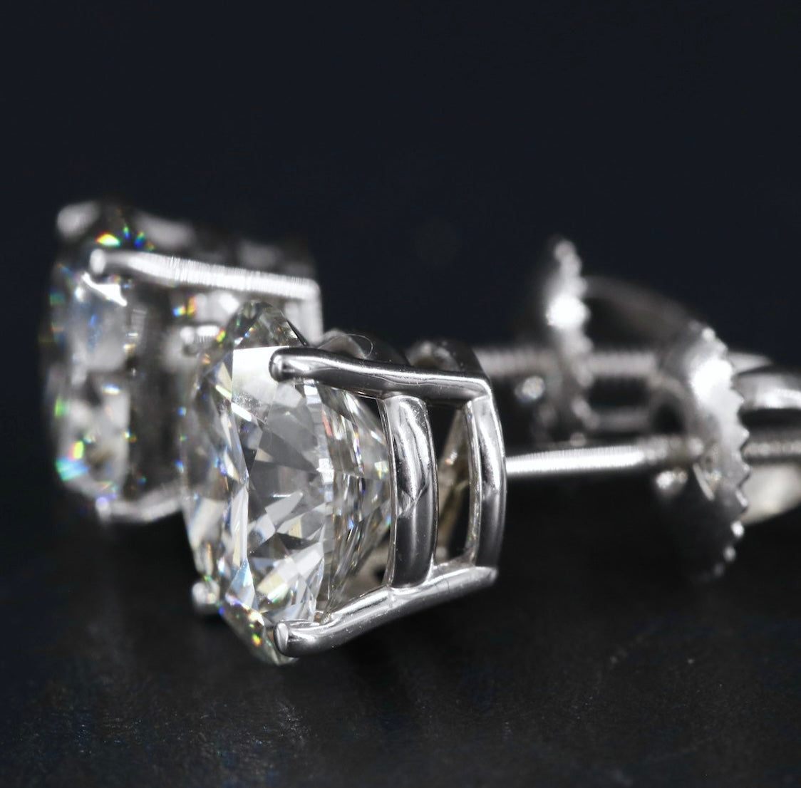 14K 4.50 CTW Lab Grown Diamond Stud Earrings w/Appraisal