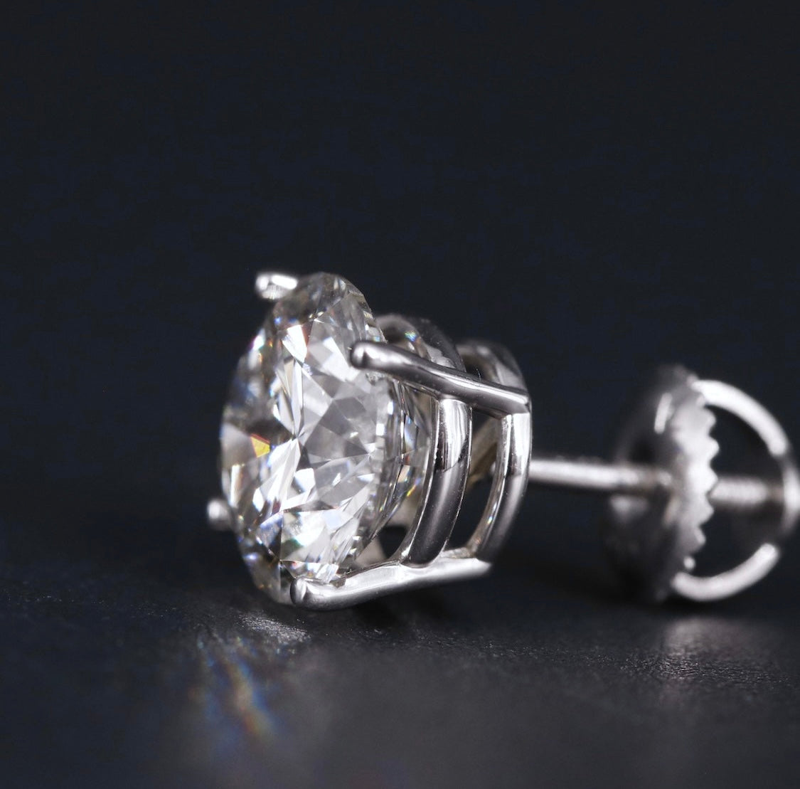 14K 4.50 CTW Lab Grown Diamond Stud Earrings w/Appraisal