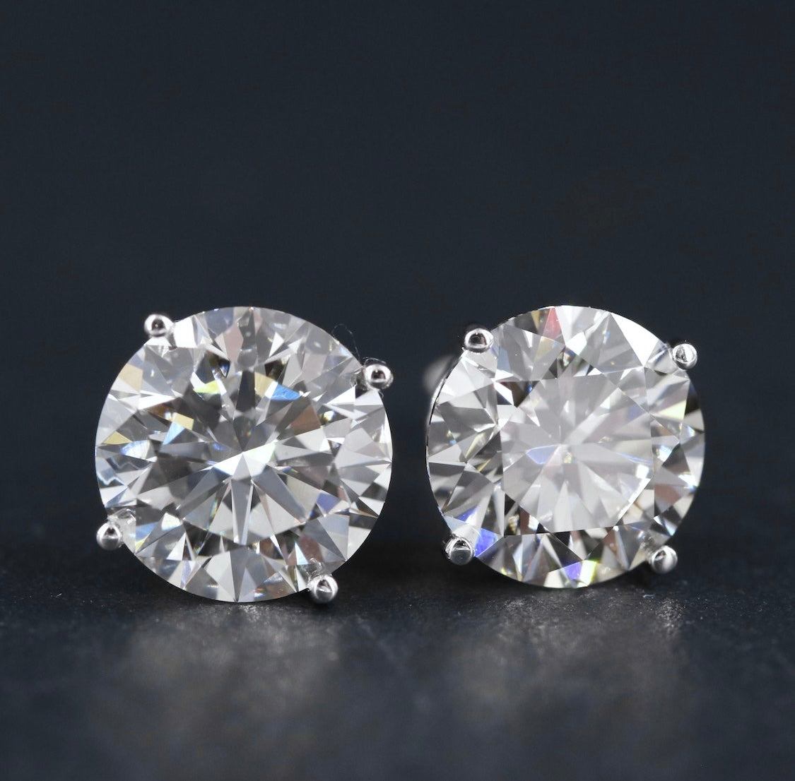 14K 4.50 CTW Lab Grown Diamond Stud Earrings w/Appraisal