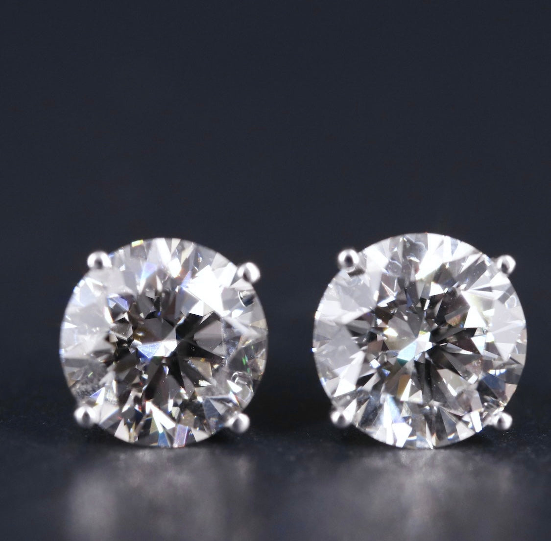 14K 4.50 CTW Lab Grown Diamond Stud Earrings w/Appraisal