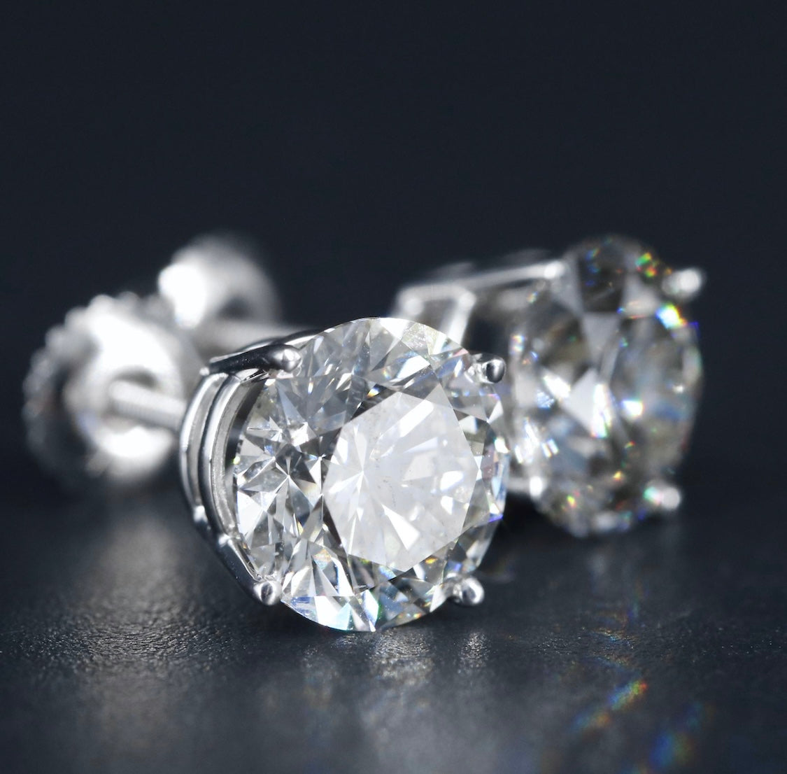 14K 5.03 CTW Lab Grown Diamond Stud Earrings