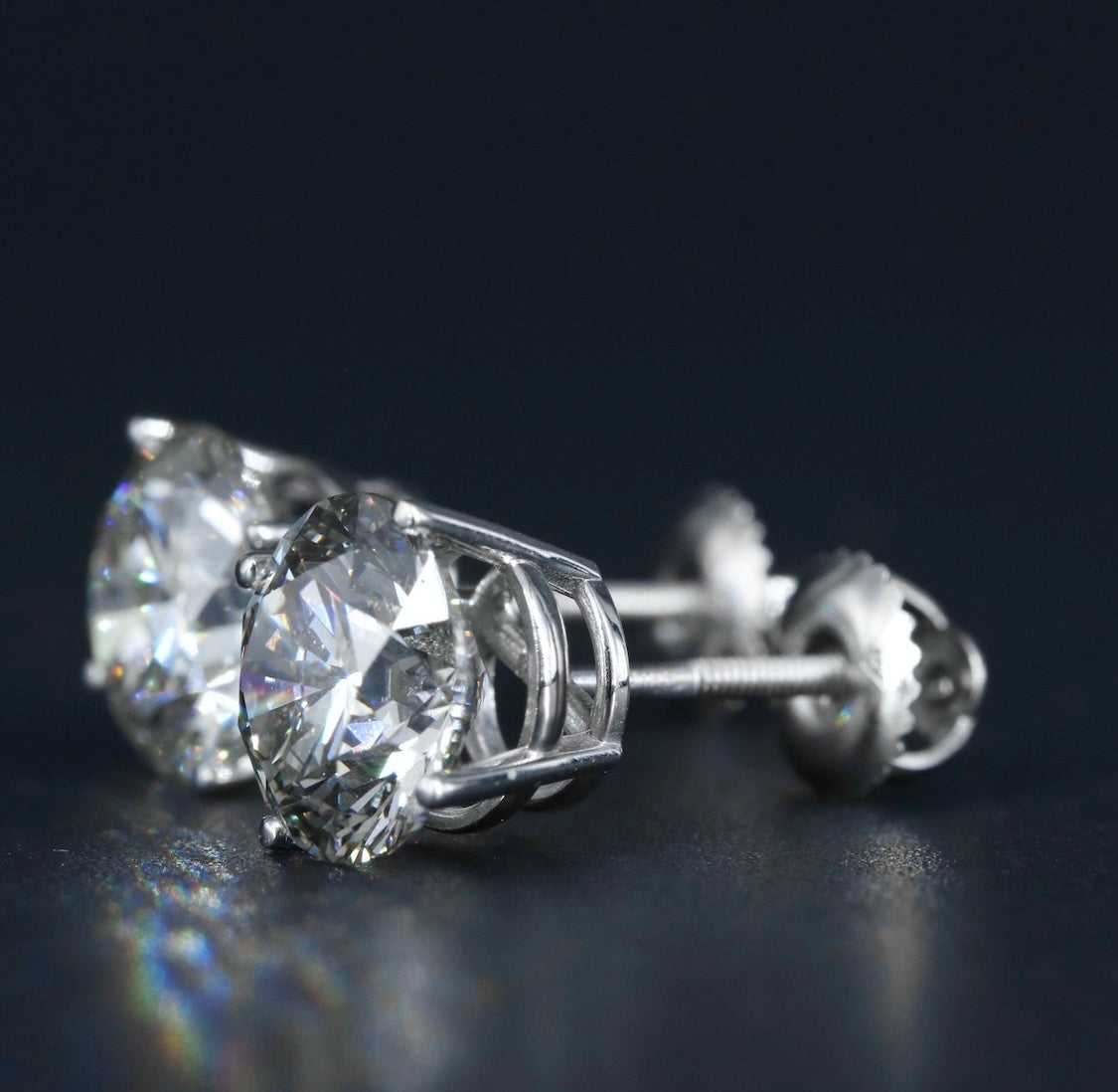 14K 5.03 CTW Lab Grown Diamond Stud Earrings