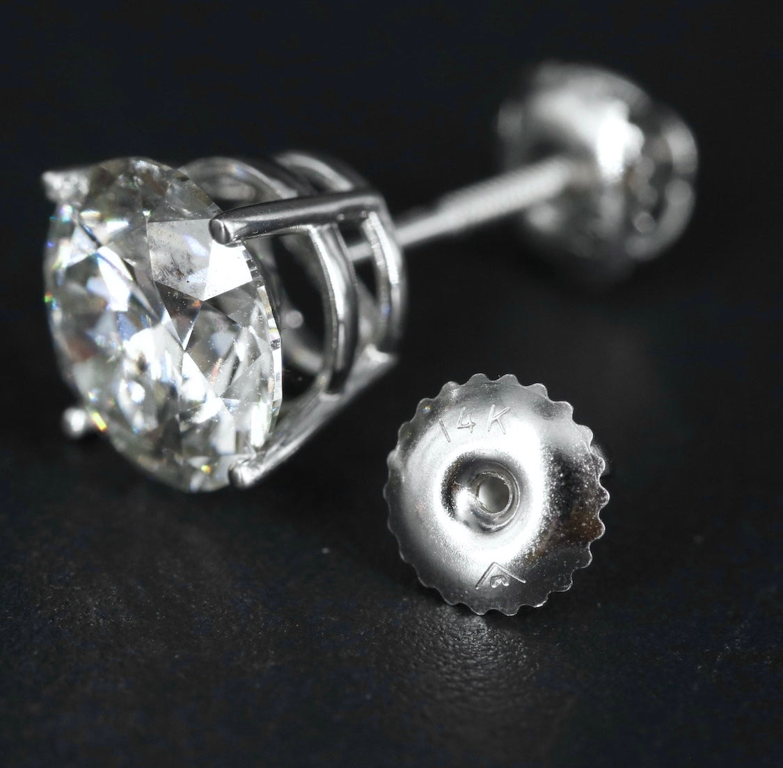 14K 5.03 CTW Lab Grown Diamond Stud Earrings