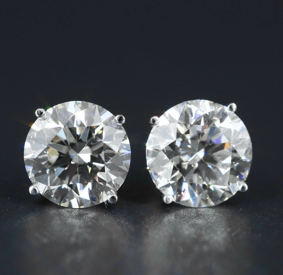 14K 5.03 CTW Lab Grown Diamond Stud Earrings
