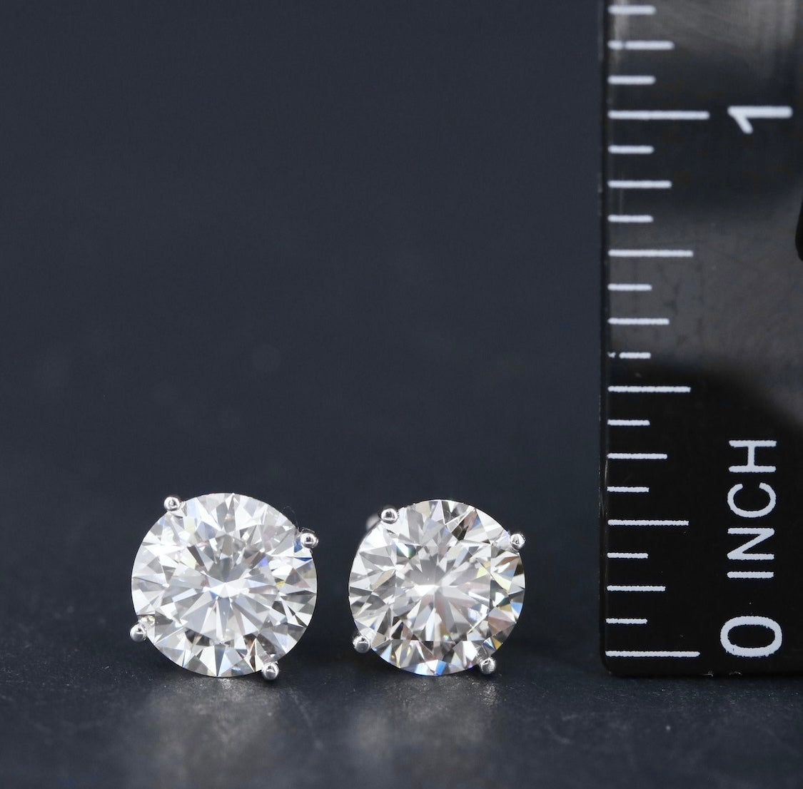 14K 4.05 CTW Lab Grown Diamond Stud Earrings