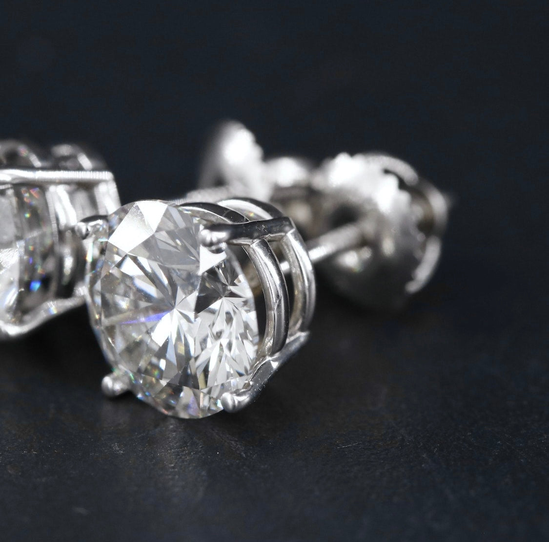 14K 4.05 CTW Lab Grown Diamond Stud Earrings
