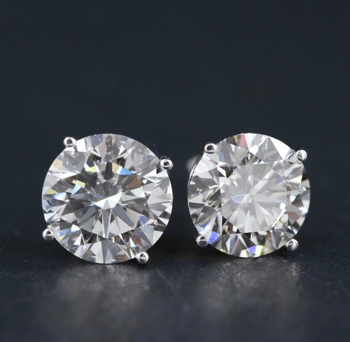 14K 4.05 CTW Lab Grown Diamond Stud Earrings