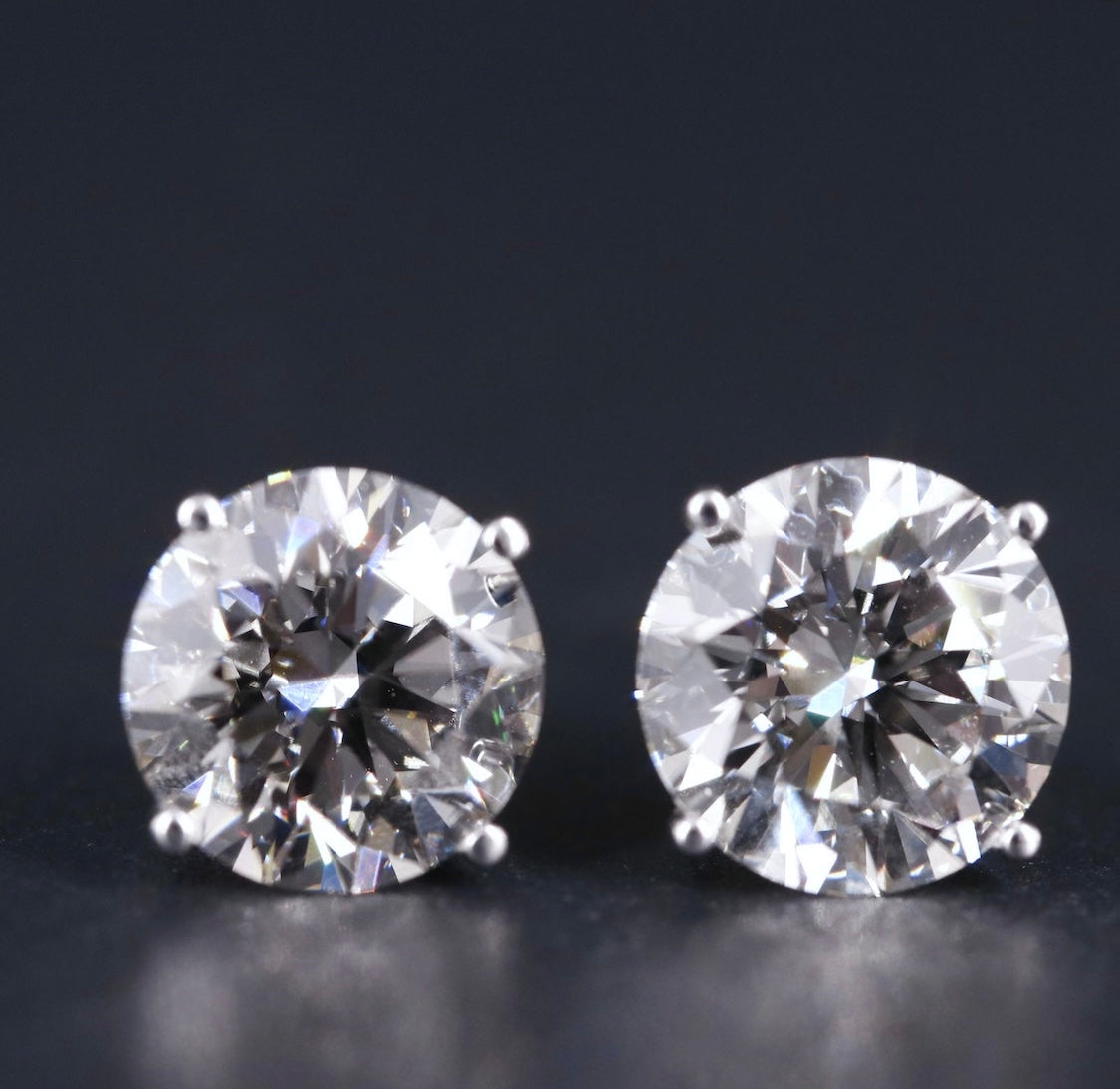 14K 4.05 CTW Lab Grown Diamond Stud Earrings