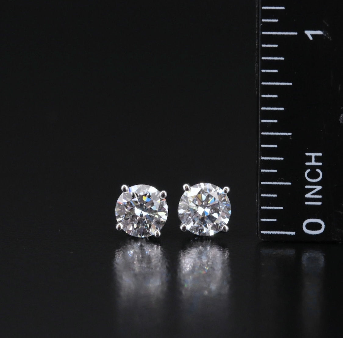14K 2.77 CTW Lab Grown Diamond Stud Earrings