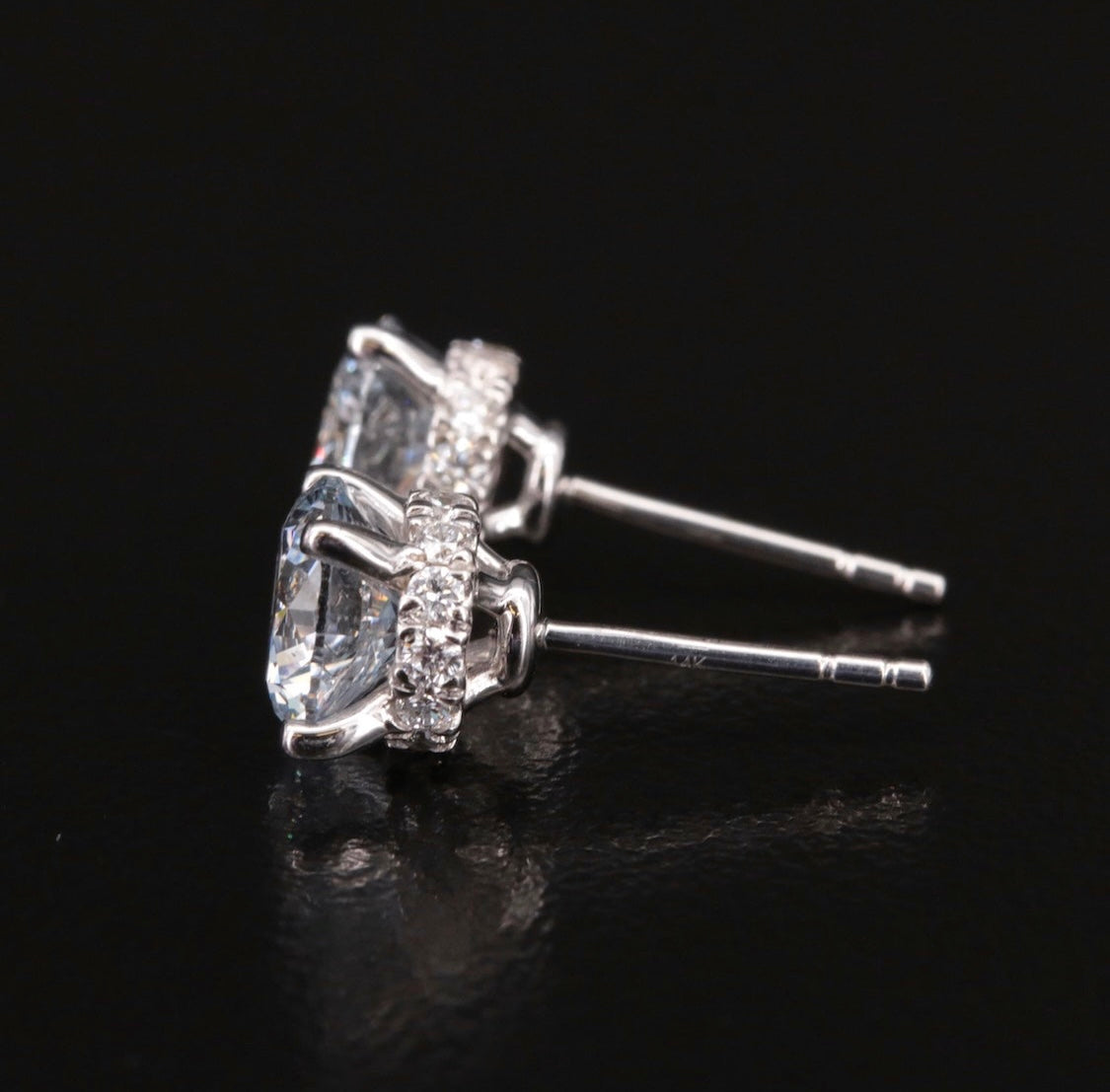 14K 2.77 CTW Lab Grown Diamond Stud Earrings