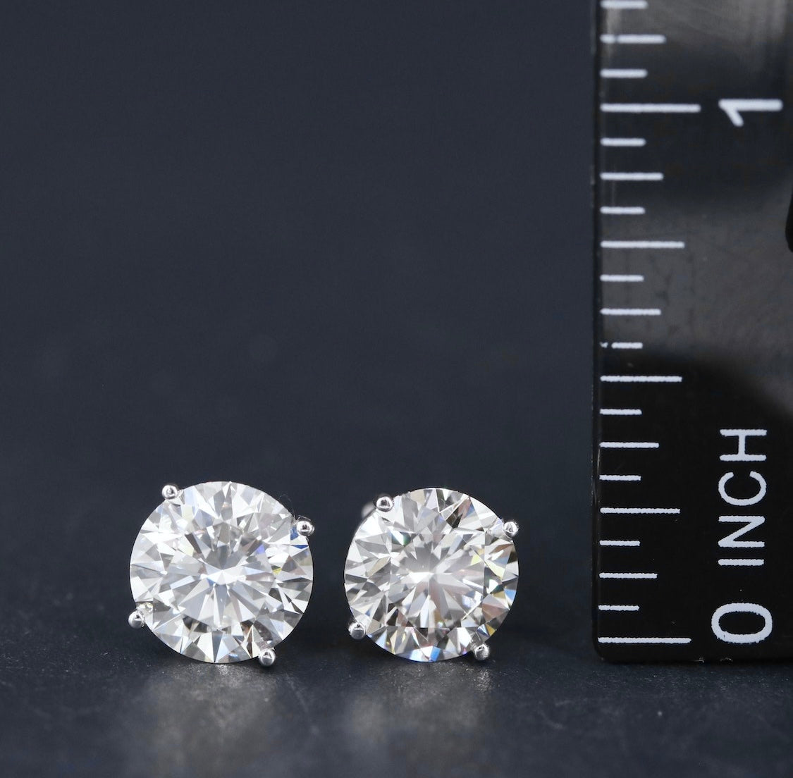 14K 4.40 CTW Lab Grown Diamond Stud Earrings