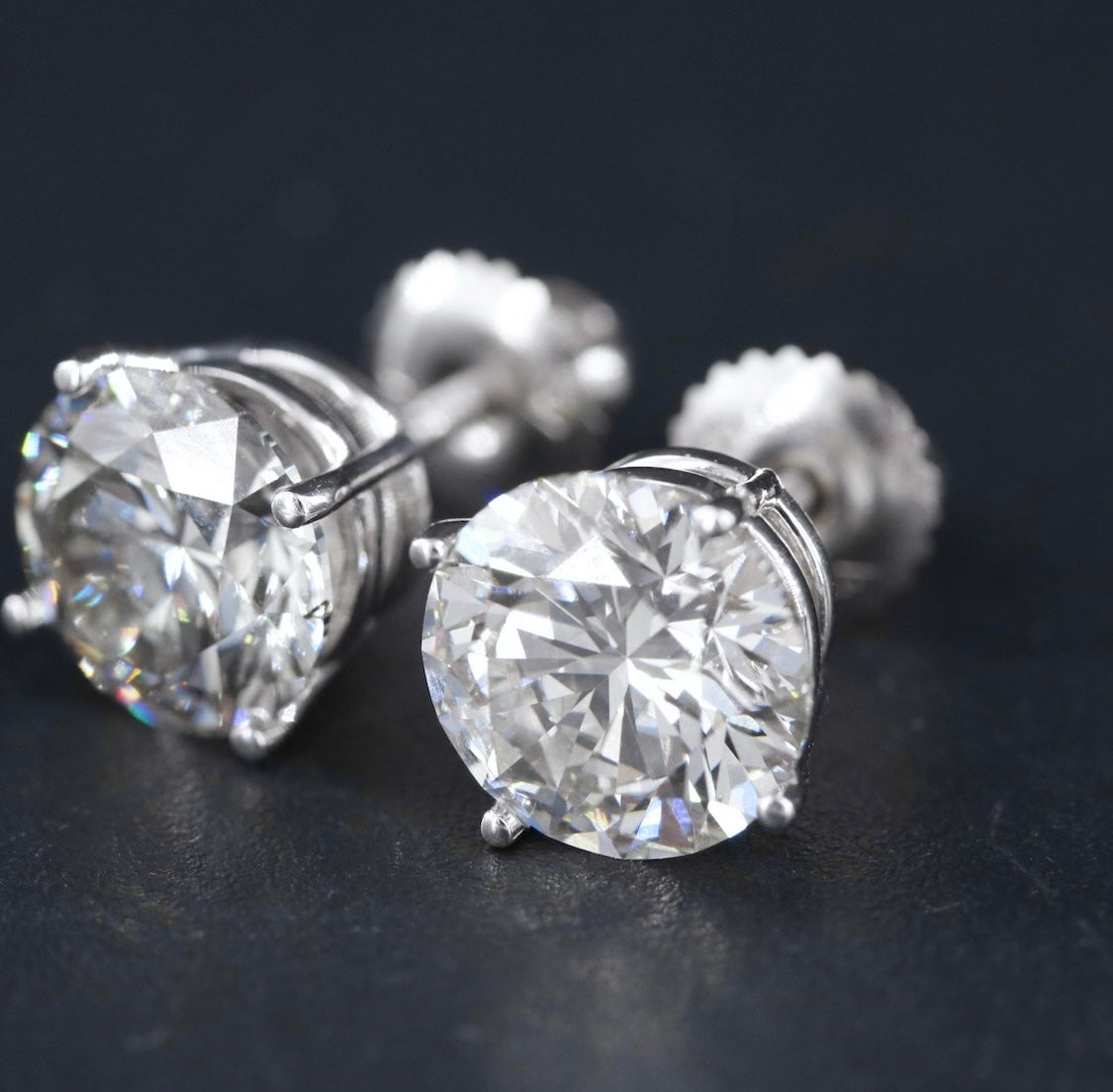 14K 4.40 CTW Lab Grown Diamond Stud Earrings