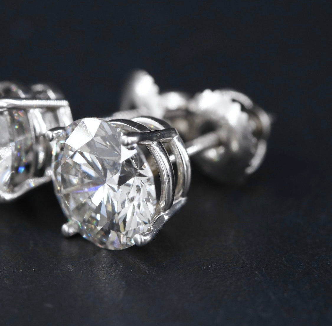 14K 4.40 CTW Lab Grown Diamond Stud Earrings