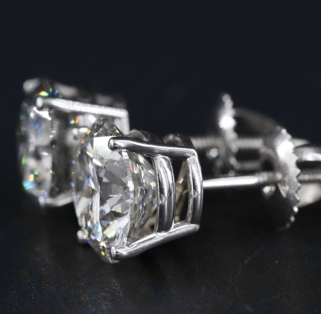 14K 4.40 CTW Lab Grown Diamond Stud Earrings