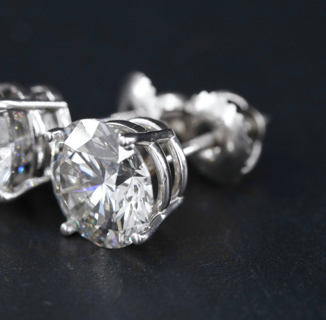 14K 4.29 CTW Lab Grown Diamond Stud Earrings
