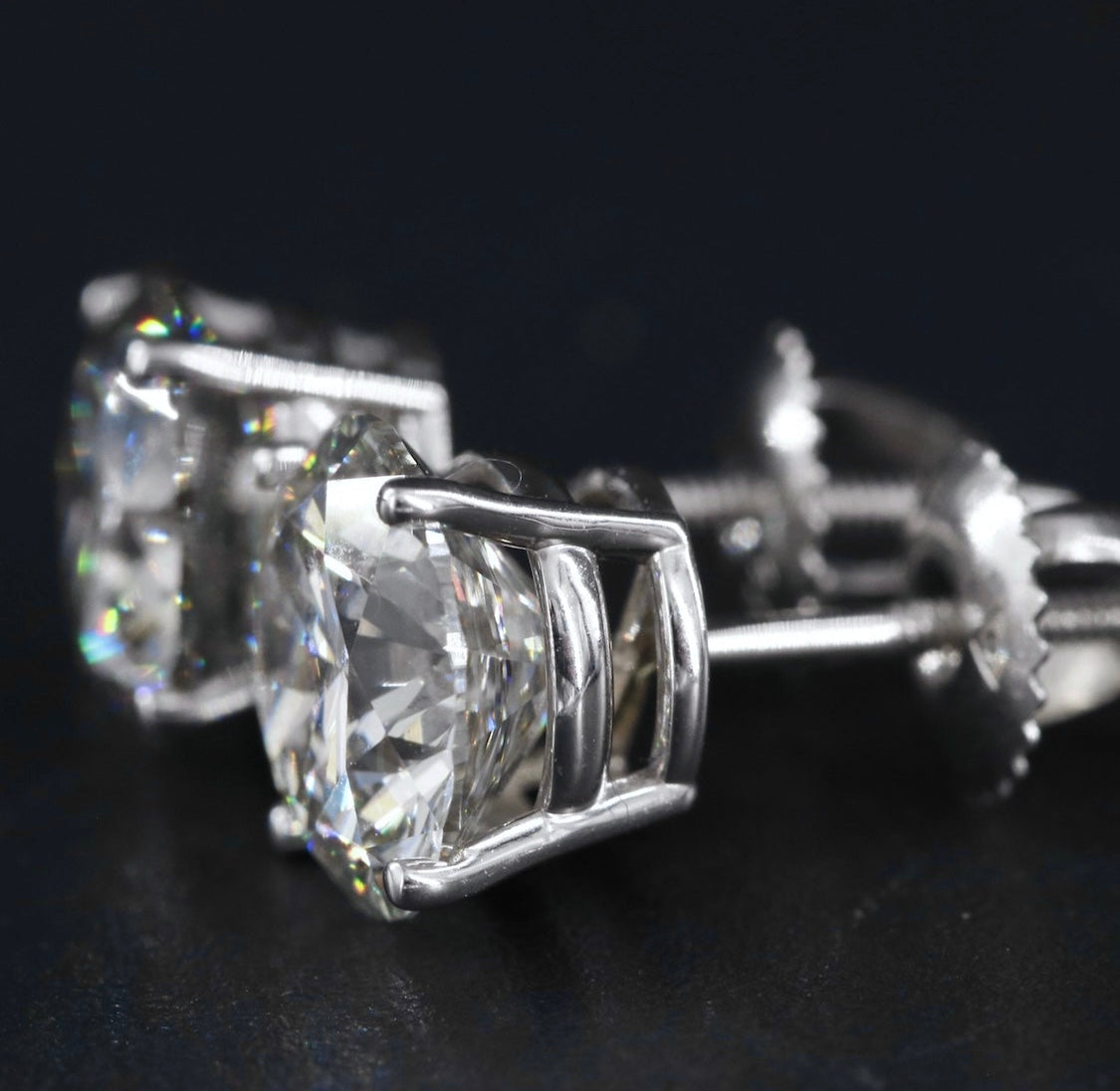 14K 4.29 CTW Lab Grown Diamond Stud Earrings