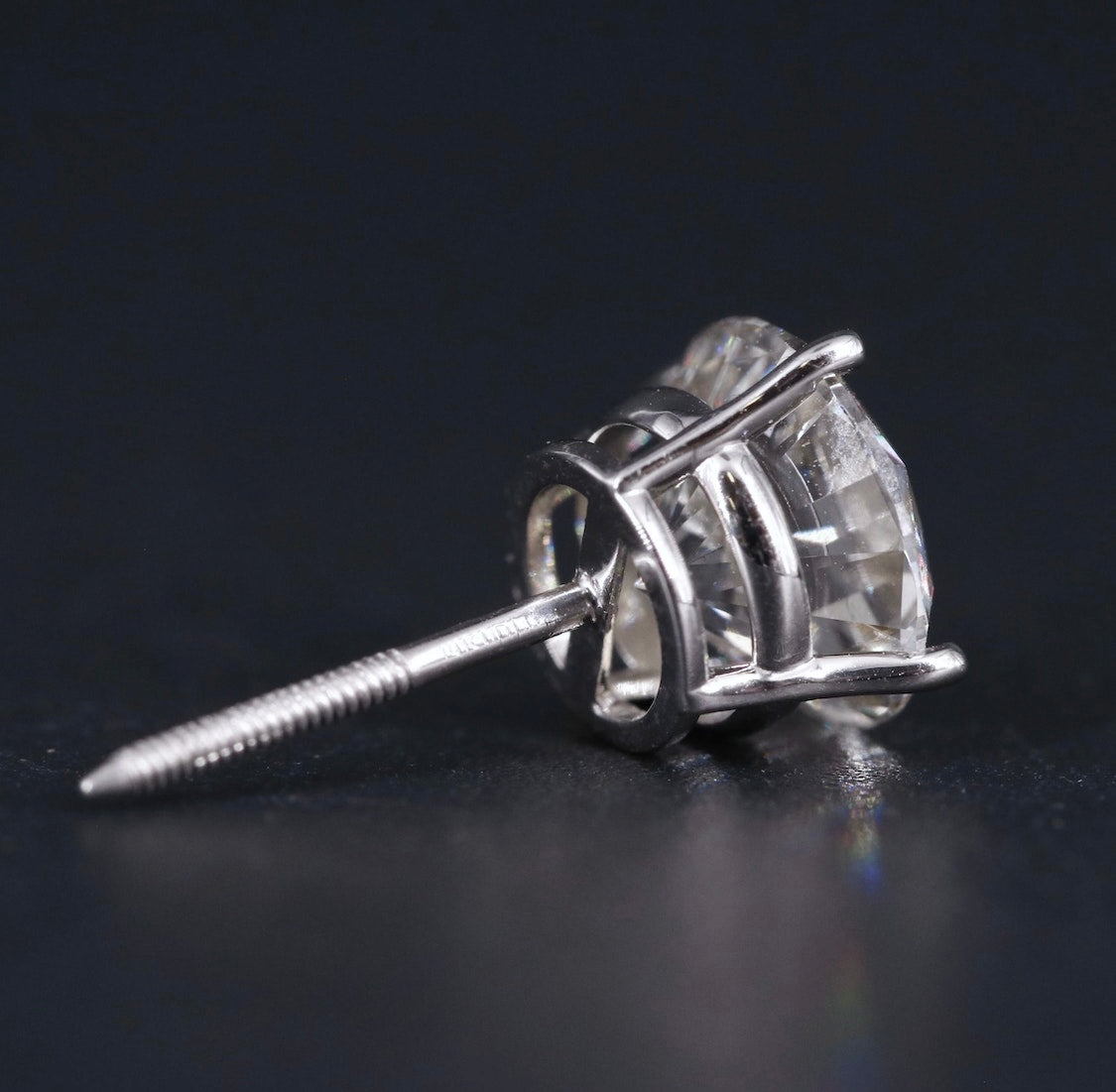 14K 4.29 CTW Lab Grown Diamond Stud Earrings