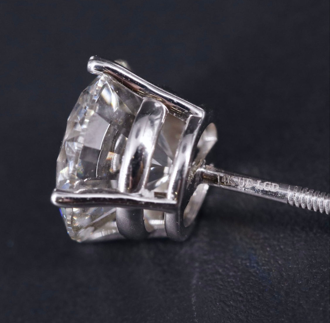 14K 4.29 CTW Lab Grown Diamond Stud Earrings