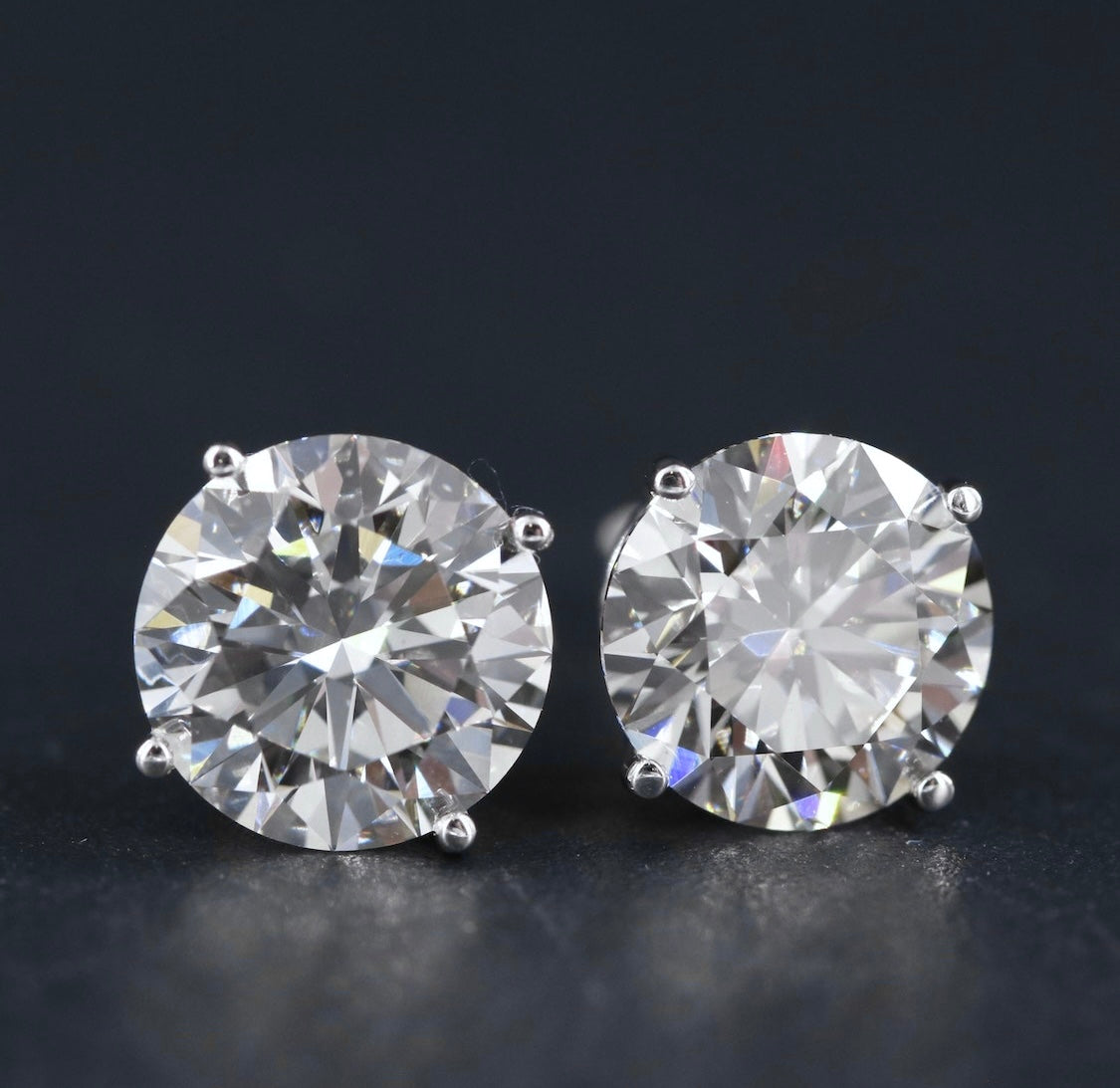 14K 4.29 CTW Lab Grown Diamond Stud Earrings
