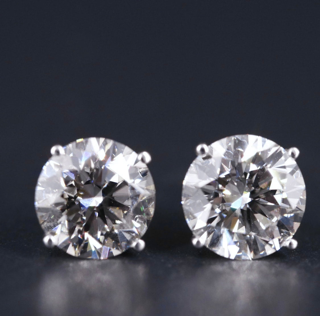14K 4.29 CTW Lab Grown Diamond Stud Earrings