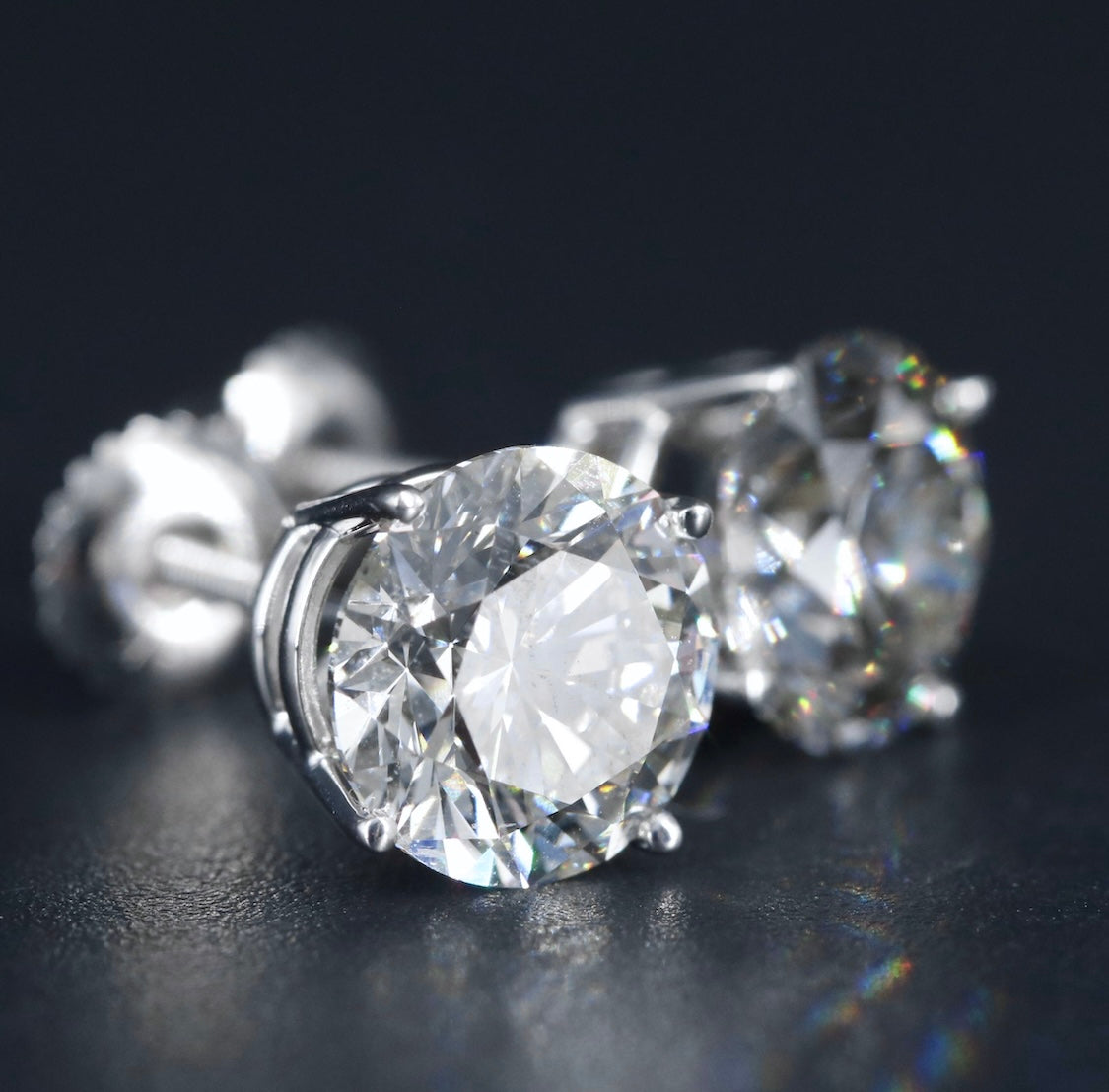 14K 5.30 CTW Lab Grown Diamond Stud Earrings
