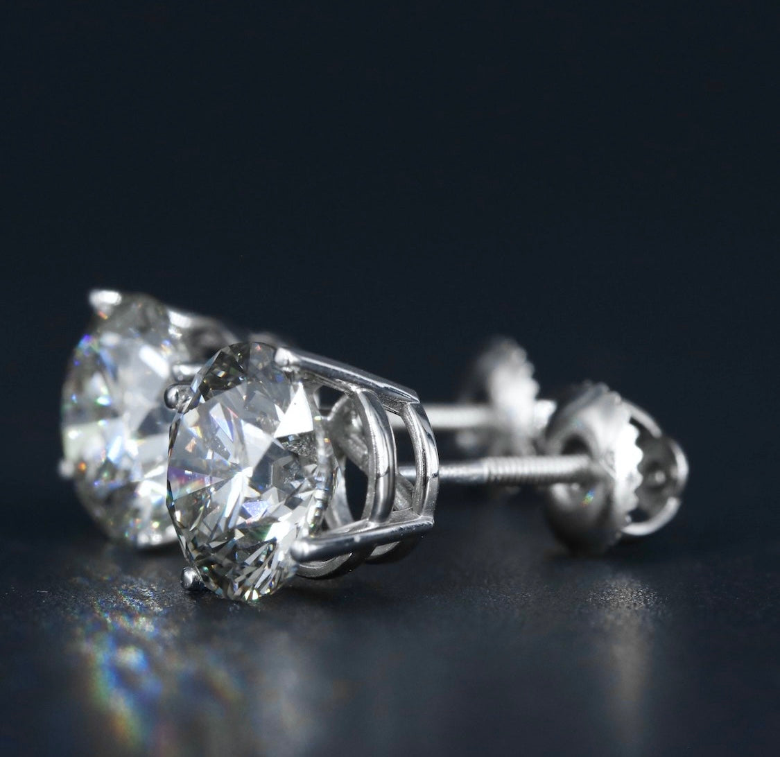 14K 5.30 CTW Lab Grown Diamond Stud Earrings