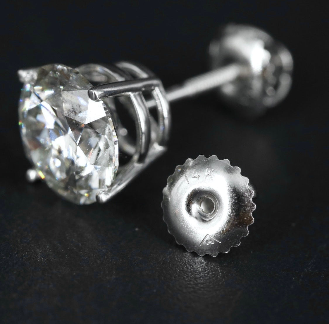 14K 5.30 CTW Lab Grown Diamond Stud Earrings