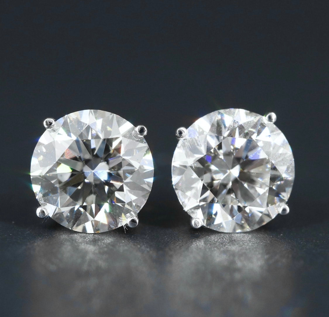 14K 5.30 CTW Lab Grown Diamond Stud Earrings