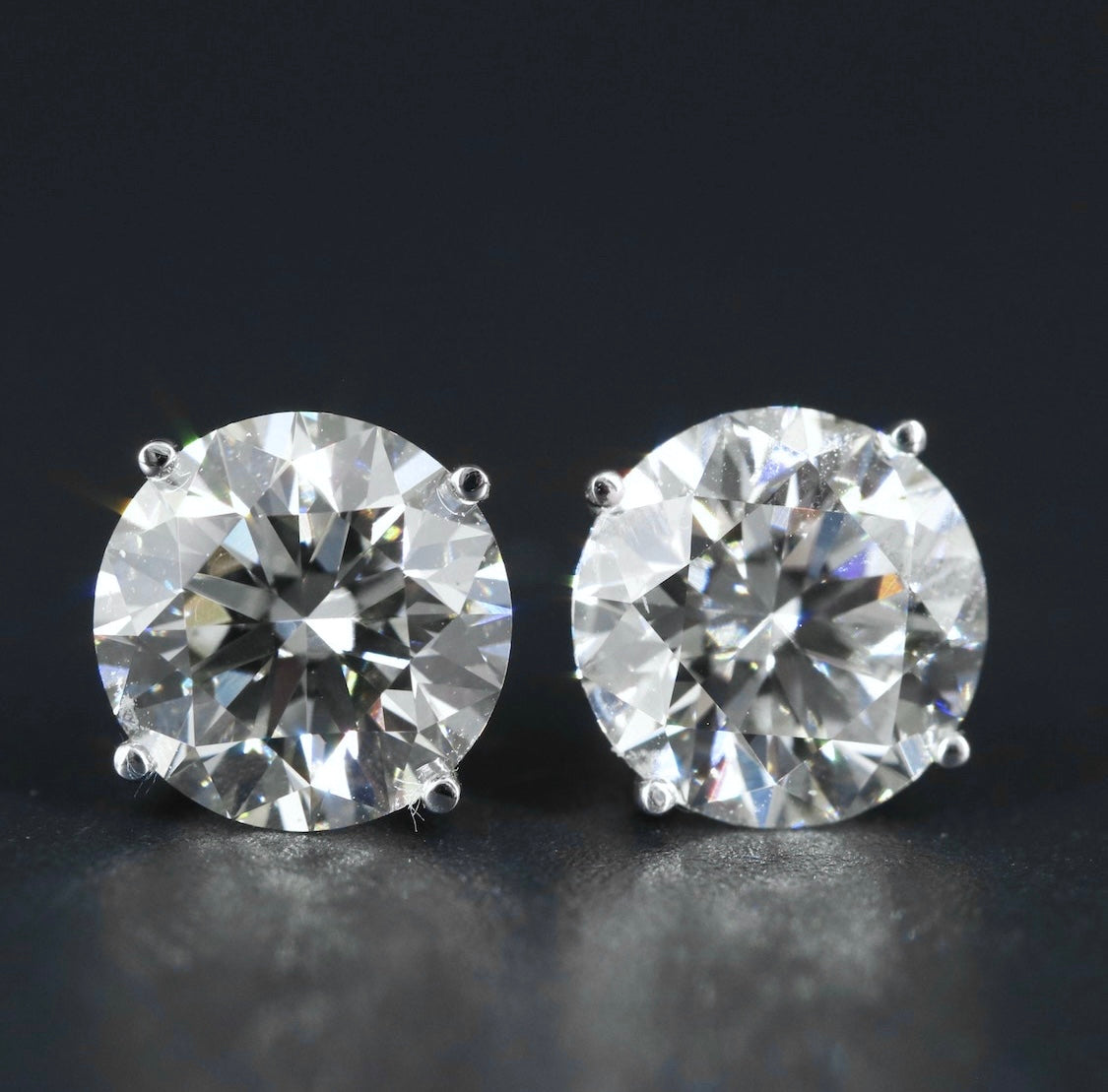 14K 5.30 CTW Lab Grown Diamond Stud Earrings