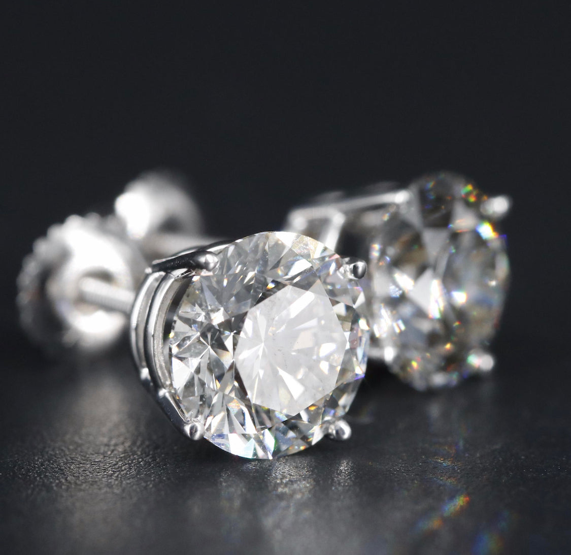 14K 5.68 CTW Lab Grown Diamond Stud Earrings