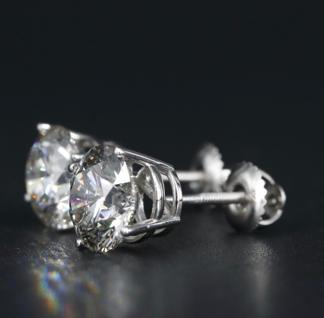 14K 5.68 CTW Lab Grown Diamond Stud Earrings