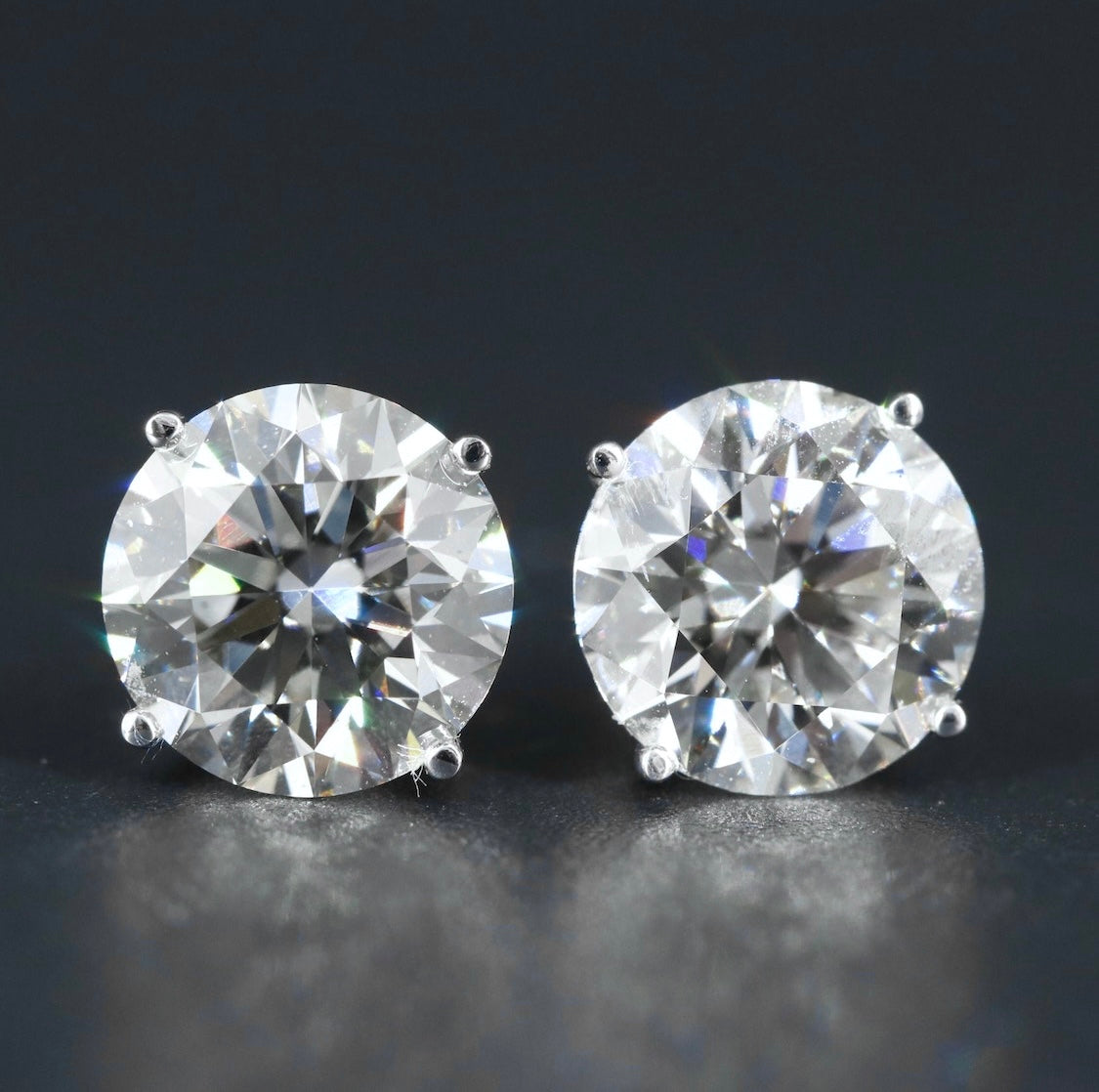 14K 5.68 CTW Lab Grown Diamond Stud Earrings