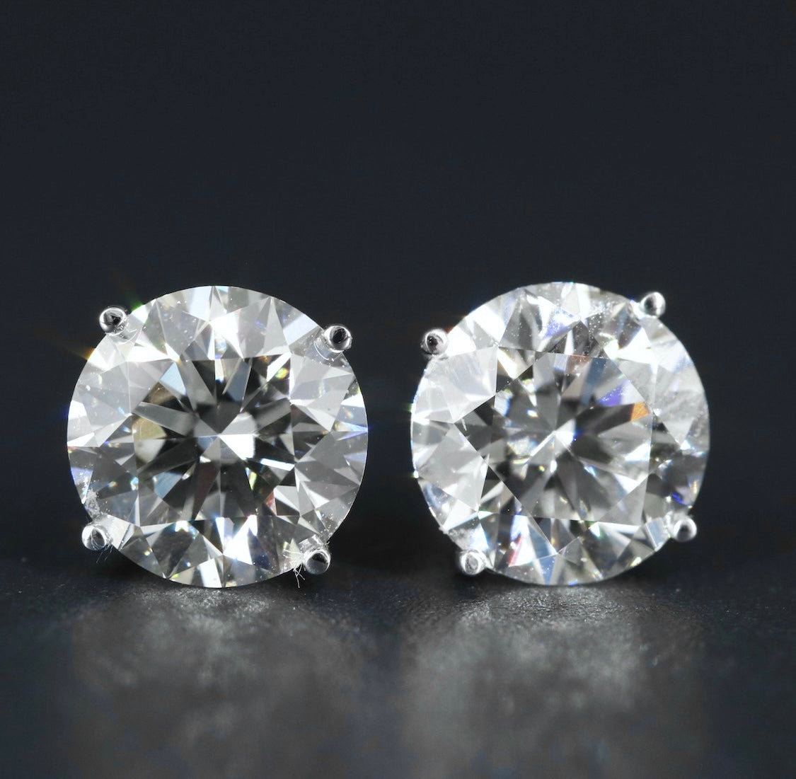 14K 5.68 CTW Lab Grown Diamond Stud Earrings