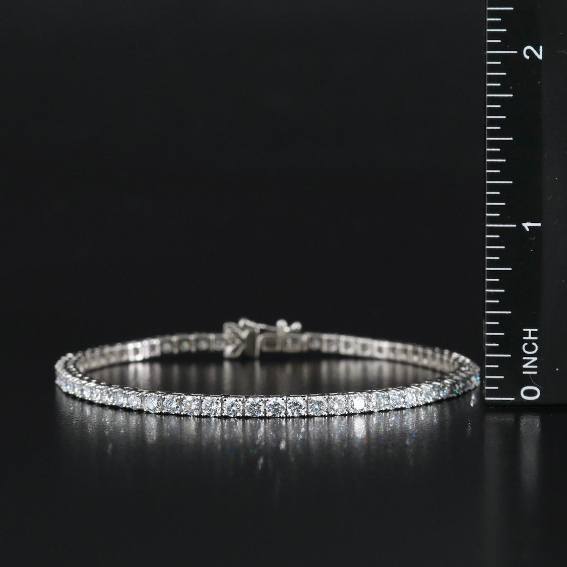 14K 5.00 CTW Lab Grown Diamond Line Bracelet with IGI Report